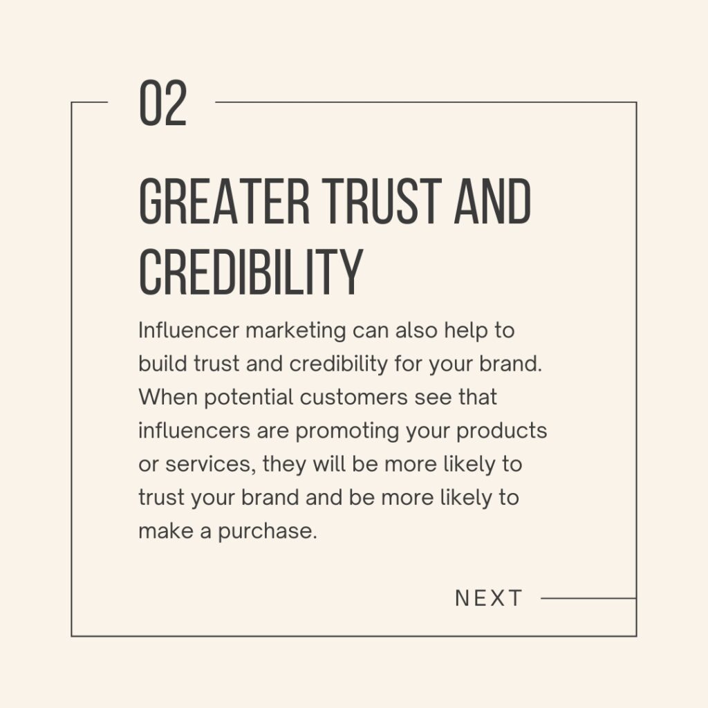 Greater Trust and Credibility