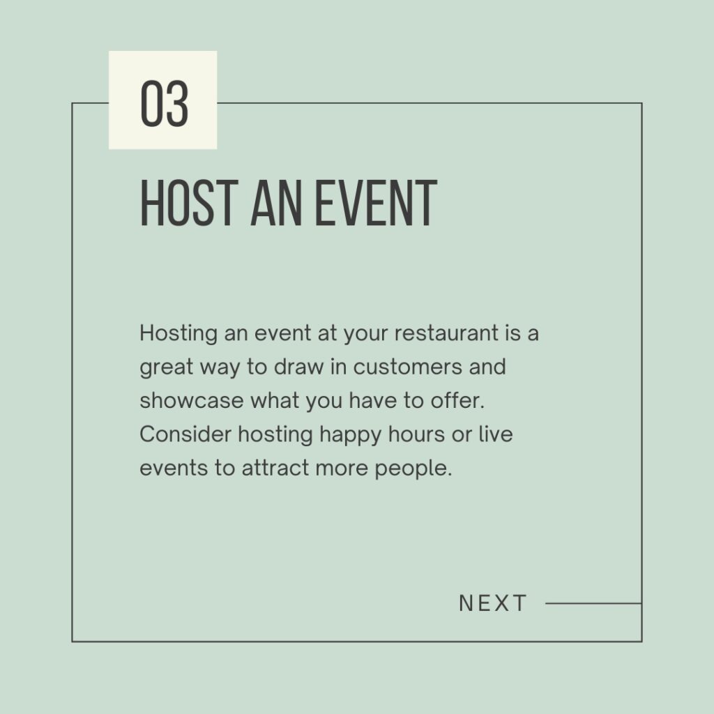 03. Host an Event